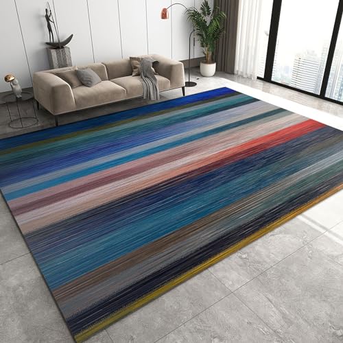 MRVAKDYDI Weiche Heimtextilien Teppiche Wohnzimmer, Retro-Design for drinnen und draußen mit guter Wasseraufnahme und einfacher Pflege(Style 18,150 x 240 cm) von MRVAKDYDI