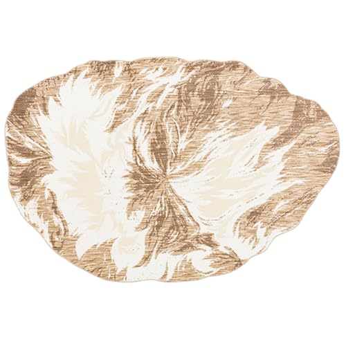 MRVAKDYDI Weiche Heimtextilien Teppiche Wohnzimmer, Unregelmäßig geformter Wohnzimmerteppich, Schlafzimmer-Nachttischteppich, schmutzabweisende Bodenmatte(L) von MRVAKDYDI