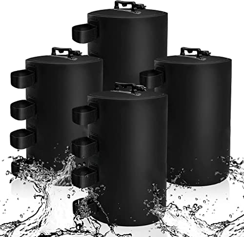 MRWiZMS Pavillon 4er Set Standfuß Sandsäcke Pavillonstandfüße, mit Wasser befüllbar,Gewichte für Pavillons Gartenzelte Festzelte,Schwarz MRWiZMS Pavillon 4er Set Standfuß Sandsäcke Pavillonstandfüße, mit Wasser befüllbar,Gewichte für Pavillons Gartenzelte Festzelte,Schwarz von MRWiZMS