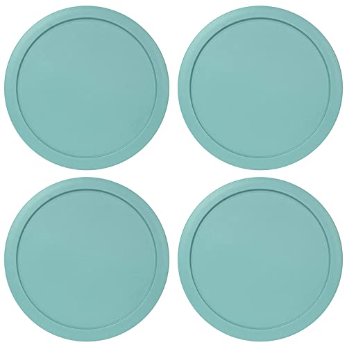 Ersatzdeckel für Pyrex 15,2 cm Aufbewahrung, Kunststoffabdeckung, 4 Tassen, 7201-PC Türkis (4er-Pack) von MRX Solutions