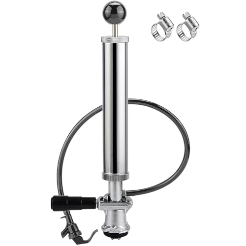 MRbrew 20,3 cm D-System Bierzapf-Fasspumpe, verchromt, Party- und Picknick-Bierpumpe, Zugsystem mit Bierhahn, Schlauch und 2 Klemmen, Kegerator-kompatibles Homebrew-Zubehör MRbrew 20,3 cm D-System Bierzapf-Fasspumpe, verchromt, Party- und Picknick-Bierpumpe, Zugsystem mit Bierhahn, Schlauch und 2 Klemmen, Kegerator-kompatibles Homebrew-Zubehör von MRbrew
