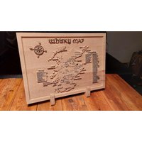 Whisky Map Schottland Destellerie von MRcraftedselection