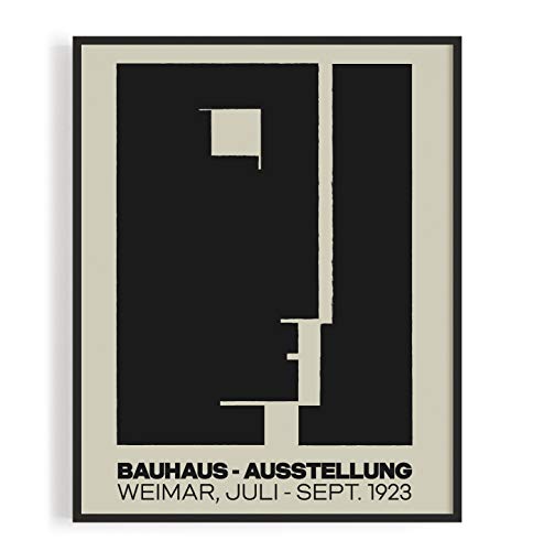 MReinart Bauhaus Plakat Aussellung 1923 - DIN A3 Poster Ungerahmt, Weiß, Einheitsgröße von MReinart