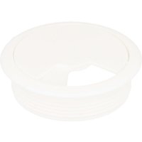 Ms Beschläge - 2er Pack Kabeldurchlass Kabelführung Kabeldurchführung Kunststoff Weiss ø 60mm Ms Beschläge - 2er Pack Kabeldurchlass Kabelführung Kabeldurchführung Kunststoff Weiss ø 60mm von MS BESCHLÄGE