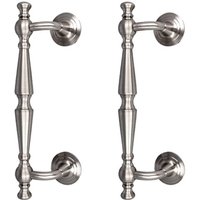2er Set Stoßgriffe Ziehgriff Edelstahl-Optik Haustürbeschlag Türgriff Haltegriff 2er Set Stoßgriffe Ziehgriff Edelstahl-Optik Haustürbeschlag Türgriff Haltegriff von MS BESCHLÄGE