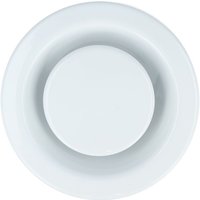 Ms Beschläge - Abluftventil Stahl Weiss Zuluft Abluft mit Einbaurahmen verstellbar 80mm von MS BESCHLÄGE