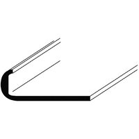 Ms Beschläge - Aluminium Abschluss-Profil 1mm Stärke, Flach, Profil, Winkel, natur eloxiert 25x1mm 2 Meter von MS BESCHLÄGE