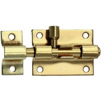 Ms Beschläge - Grendelriegel 30mm Türriegel Schubriegel Messing poliert Bolzenriegel Riegel von AMIG