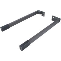Küchenschubladen-Reling Anthrazit 450mm Längesreling-Set Schubladenorganisation von MS BESCHLÄGE