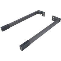 Küchenschubladen-Reling Anthrazit 550mm Längesreling-Set Schubladenorganisation von MS BESCHLÄGE