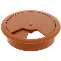 Ms Beschläge - Kunststoff Kabeldurchlass 2er Pack Kabelöffnung ø60mm Kabelführung rund braun von MS BESCHLÄGE
