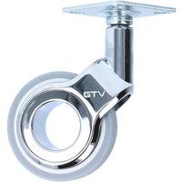 Möbelrolle Chrom glänzend bodenschonend Lenkrolle Laufrolle Grau ø 60mm Rolle Möbelrolle Chrom glänzend bodenschonend Lenkrolle Laufrolle Grau ø 60mm Rolle von MS BESCHLÄGE