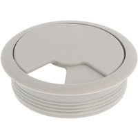 Ms Beschläge - 2er Set Kabeldose grau ø 60mm Kabeldurchführung rund Kabeldurchlass Kabelöffnung Ms Beschläge - 2er Set Kabeldose grau ø 60mm Kabeldurchführung rund Kabeldurchlass Kabelöffnung von MS BESCHLÄGE