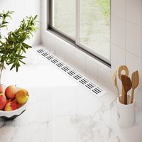 Ms Beschläge - Aluminium Lüftungsgitter 60mm Weiß RAL9016 Stegblech pulverbeschichtet Gitter 600mm von MS BESCHLÄGE