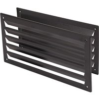 Ms Beschläge - Belüftungsgitter Türlüftung Schwarz 333x157mm 1 Paar Lüftungsgitter pulverbeschichtet Ms Beschläge - Belüftungsgitter Türlüftung Schwarz 333x157mm 1 Paar Lüftungsgitter pulverbeschichtet von MS BESCHLÄGE