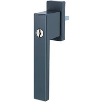 Ms Beschläge - Fenstergriff Fensterolive Rasterolive Abschliessbar Einbruchschutz mit 2 Schlüssel Anthrazit RAL7016 von MS BESCHLÄGE