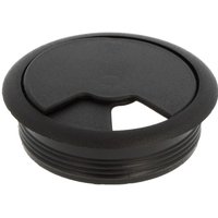 Ms Beschläge - Kabeldurchlass Kabeldurchführung Schreibtisch Kabelhilfe Schwarz Einlass-ø 60mm von MS BESCHLÄGE