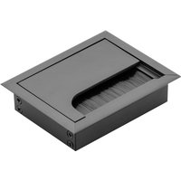 Kabeldurchlassdose Alu Kabelführung Bürstendichtung Schwarz eloxiert 80 x 100mm Kabeldurchlassdose Alu Kabelführung Bürstendichtung Schwarz eloxiert 80 x 100mm von MS BESCHLÄGE