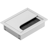Ms Beschläge - Kabeldurchlassdose Alu Kabelführung Bürstendichtung Silber eloxiert 80mm x 100mm Ms Beschläge - Kabeldurchlassdose Alu Kabelführung Bürstendichtung Silber eloxiert 80mm x 100mm von MS BESCHLÄGE