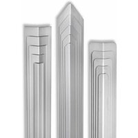 Kantenschutzprofil Eckschutzwinkel Edelstahl V2A matt gebürstet Kantenschutzwinkel Gerundet 20mm x 20mm 1500mm von MS BESCHLÄGE