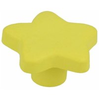 Möbelknopf Schranknopf Kindermöbelknopf Modell Gelber Stern Kommodenknopf von MS BESCHLÄGE