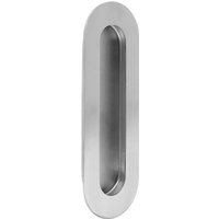 Schubladengriff Schrankgriff Einlassmuschel 120x40mm Edelstahl Schiebetürmuschel von MS BESCHLÄGE