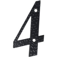 Schwarz beschichtete Hausnummern 0-9 Buchstaben a-h Hausziffern Zimmertürnummern Landhausstil g von MS BESCHLÄGE