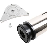 Tischbein 80mm Durchmesser Höhe 1100 mm in edelstahl optik Tischfuß Möbelfuss Tischbein 80mm Durchmesser Höhe 1100 mm in edelstahl optik Tischfuß Möbelfuss von MS BESCHLÄGE