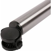 Tischbein auf Rolle Möbelfuss Möbelbein Tischbein Tischfuss 870mm ø 50mm Edelstahl Optik von MS BESCHLÄGE