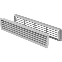 Ms Beschläge - Lüftungsgitter Türlüftung Kunststoff Silber paarweise 457mm x 92mm von MS BESCHLÄGE