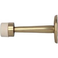 Ms Beschläge - Gummipuffer Türstopper Metall Wandschoner inkl, Schrauben Gold glänzend von MS BESCHLÄGE