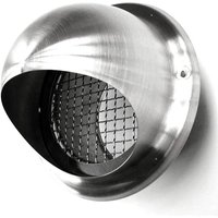 Wetterschutzgitter Lüftungshaube Kugelablufthaube Zulufthaube Edelstahl matt 150mm von MS BESCHLÄGE
