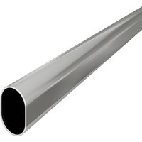 Ovale Kleiderstange 30x15mm Schrankstange Garderobenstange verchromt 1,50 Meter von MS BESCHLÄGE