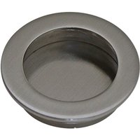 Ms Beschläge - Runde Einlassmuschel aus Metall ø 50mm Ausführung Edelstahl Optik Küchengriff Ms Beschläge - Runde Einlassmuschel aus Metall ø 50mm Ausführung Edelstahl Optik Küchengriff von MS BESCHLÄGE