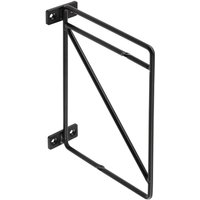 Schwarz matte Regalkonsole 2-Etagen Regalhalter Garderobenkonsole 214mm x 166mm von MS BESCHLÄGE