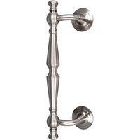 Ms Beschläge - Stoßgriff Torgriff Messing Ziehgriff Edelstahl-Optik Haustürbeschlag Türgriff von MS BESCHLÄGE