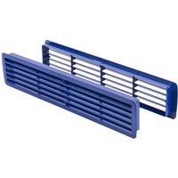 Lüftungsgitter Türlüftung Kunststoff Blau paarweise 457mm x 92mm von MS BESCHLÄGE