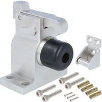 Türstopper mit Fanghaken massiv Edelstahl gebürstet Gummipuffer Bodentürstopper Türstopper mit Fanghaken massiv Edelstahl gebürstet Gummipuffer Bodentürstopper von MS BESCHLÄGE