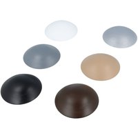 Ms Beschläge - Türstopper selbstklebend Kunststoffstopper Wandtürstopper Wandschutz 60mm Silber von MS BESCHLÄGE