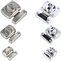 Wc Toilette Schloss Türriegel Barrel Bolt Türschloss drehbar Chrom 30mm von AMIG