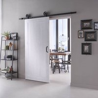 Weiße Holzschiebetür Schiebetürsystem Komplett-Set diy Raumteiler Landhausstil Wheel Top Weiße Holzschiebetür Schiebetürsystem Komplett-Set diy Raumteiler Landhausstil Wheel Top von MS BESCHLÄGE