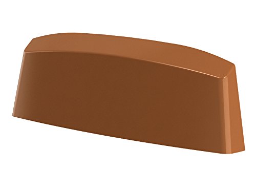 10er Pack Wasserschlitzkappen Fensterentwässerung 45mm in Lehmbraun - RAL 8003 by MS Beschläge® von MS Beschläge