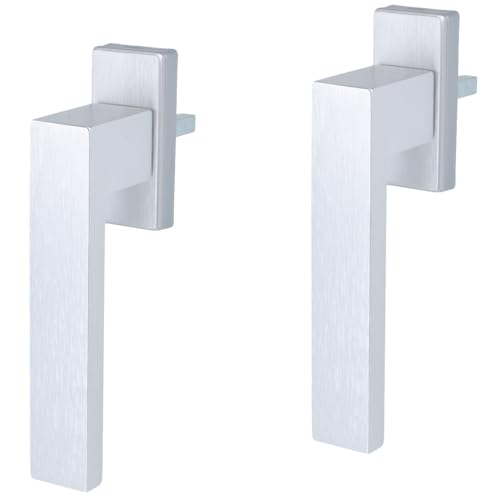 2er Set Silber eloxierter Fenstergriff Rasterolive in F1 Fensterolive aus Metall 45° Rasterung exklusives Design 2er Set Silber eloxierter Fenstergriff Rasterolive in F1 Fensterolive aus Metall 45° Rasterung exklusives Design von MS Beschläge