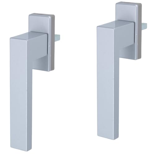 2er Set Silberner Fenstergriff Rasterolive in Silber Fensterolive aus Metall 45° Rasterung exklusives Design 2er Set Silberner Fenstergriff Rasterolive in Silber Fensterolive aus Metall 45° Rasterung exklusives Design von MS Beschläge