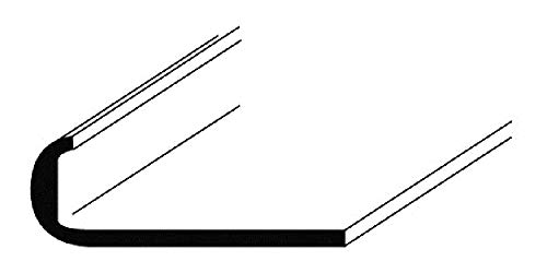 Aluminium Abschluss-Profil in verschiedenen Maßen in 1 und 2 Meter Länge, Flach, Profil, Winkel, natur eloxiert 1mm Alu (18x1mm, 2 Meter) von MS Beschläge