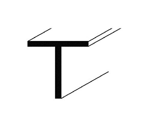 Aluminium T-Profil Vollmaterial in verschiedenen Maßen in 1 und 2 Meter Länge, Flach, Profil, Winkel, natur eloxiert 1,5mm Alu (15x15x1,5mm, 2 Meter) von MS Beschläge