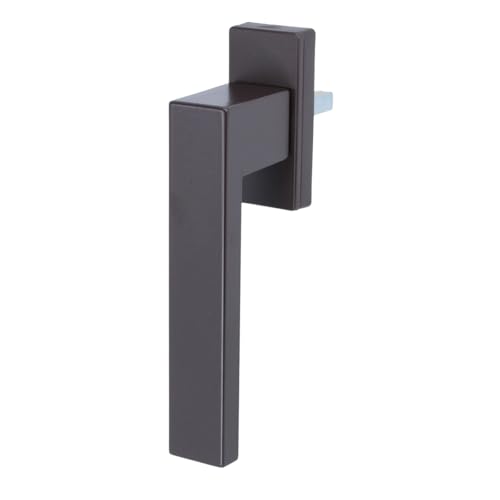 Fenstergriff Rasterolive Fensterolive Metall 45° Rasterung exklusives Design in Braun - RAL 8019 von MS Beschläge