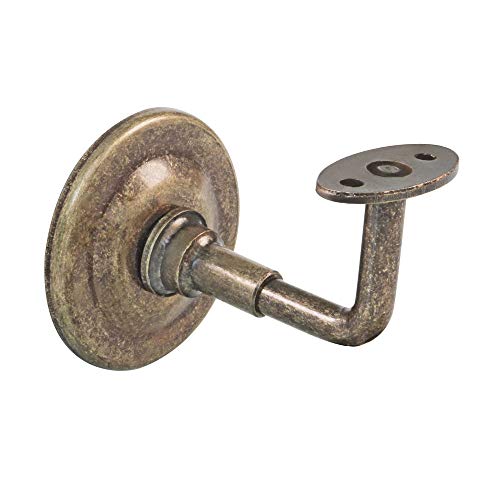 Handlaufstütze Handlaufhalter Wandhalterung Handlauf Metall Antik Messing Optik Stockschraube von MS Beschläge