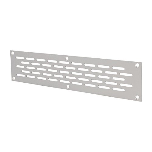 MS Beschläge® Aluminium Lochblech Lüftungsgitter Lüftung Breite 50mm Lochung 20mm x 3mm Silber eloxiert (250mm) von MS Beschläge