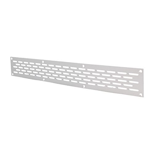 MS Beschläge® Aluminium Lochblech Lüftungsgitter Lüftung Breite 50mm Lochung 20mm x 3mm Silber eloxiert (400mm) von MS Beschläge